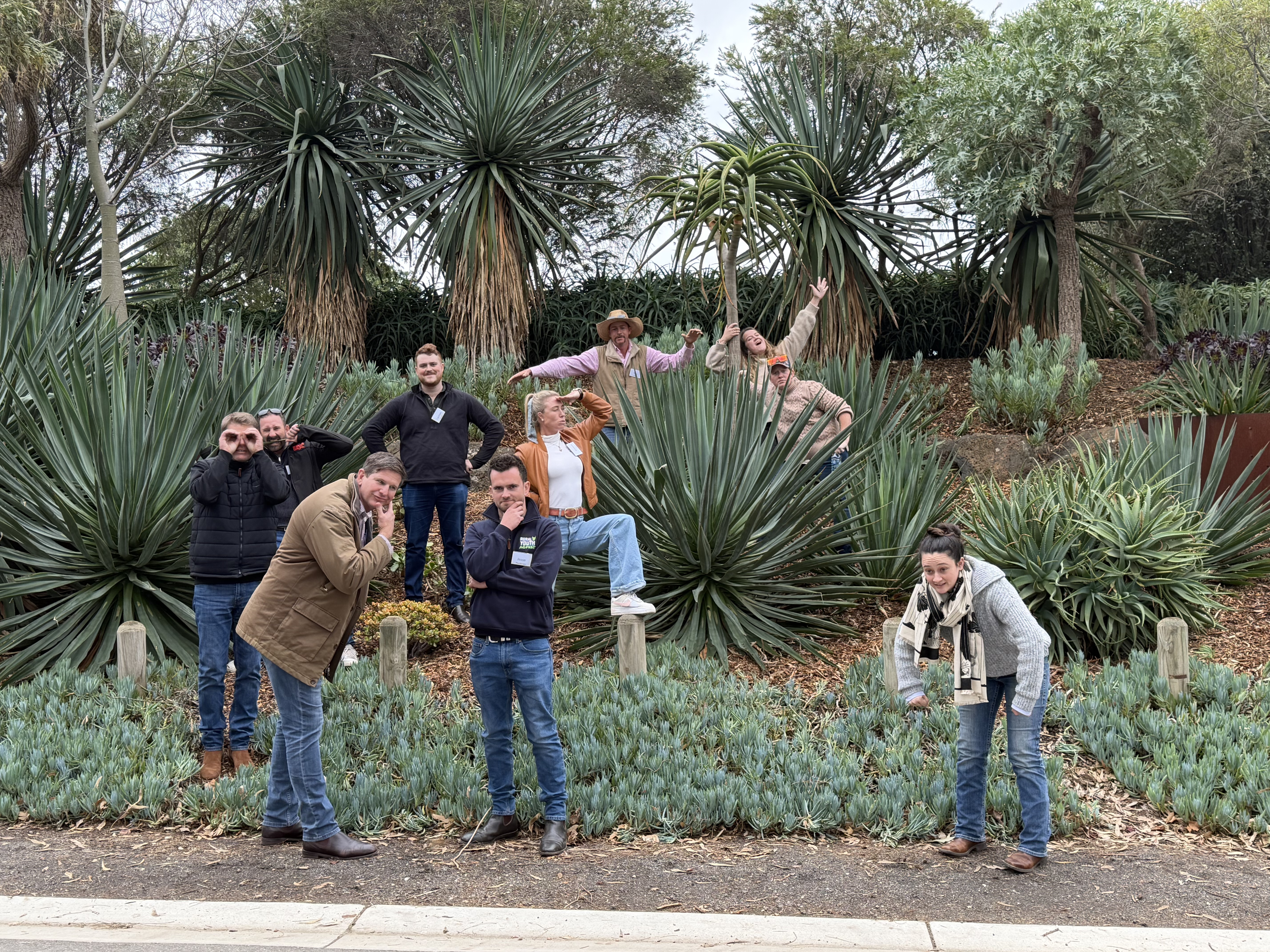 Program participants outdoors during the Marcus Oldham Rural Leadership Program.
